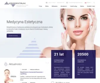 Kriocentrum.com(Leczenie żylaków i usuwanie Hemoroidów) Screenshot