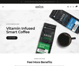 Krioscoffee.com(Krios Coffee) Screenshot