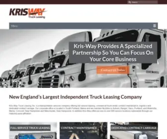 Kris-WAY.com(Independent Truck Leasing Company in ME & NH) Screenshot