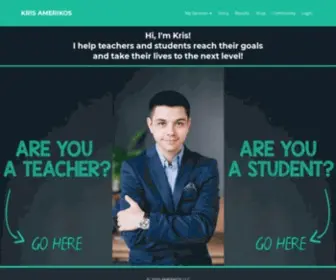 Krisamerikos.com(English Classes and Online Courses) Screenshot