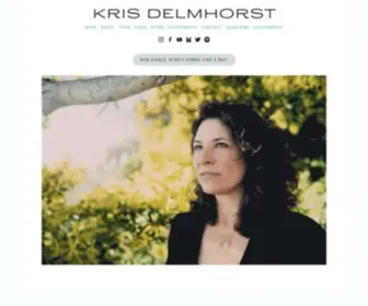 Krisdelmhorst.com(KRIS DELMHORST) Screenshot