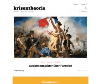 Krisentheorie.de(Startseite) Screenshot