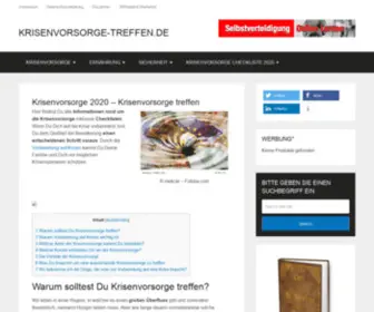 Krisenvorsorge-Treffen.de(Krisenvorsorge treffen 2022) Screenshot