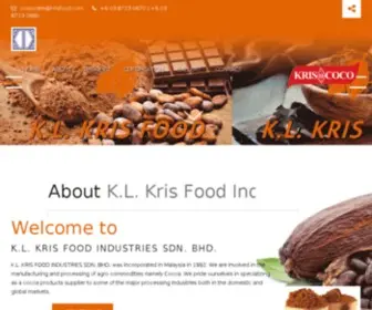 Krisfood.com(K.L Kris Food Industries Sdn) Screenshot
