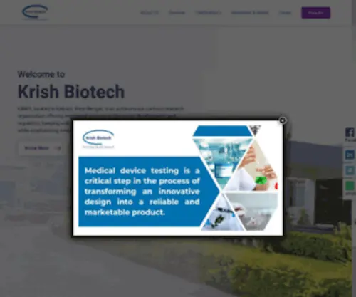Krishbiotech.com(Krishbiotech) Screenshot