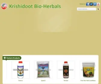 Krishidoots.com(Krishidoot Bio Herbals Pvt. Ltd) Screenshot