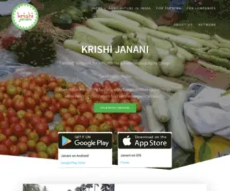 Krishijanani.org(Growing agrarian/environmental crisis) Screenshot