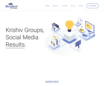 Krishivgroups.com(Front page) Screenshot