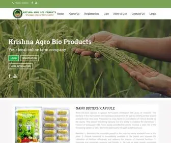 Krishnaagrobio.com(Krishna Agro Bio) Screenshot