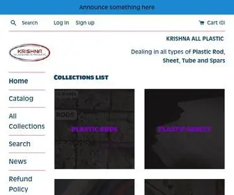 Krishnaallplastic.com(Create an Ecommerce Website and Sell Online) Screenshot