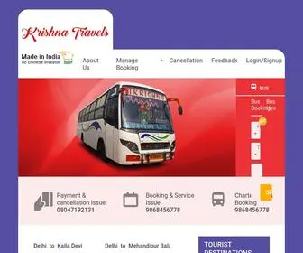 Krishnabusservice.com(Shree Krishna Bus Service Online Bus Booking) Screenshot