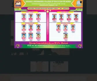 Krishnacollegeofeducation.org(Krishna College of Education for Women) Screenshot