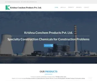 Krishnaconchem.com(Krishna Conchem products pvt ltd) Screenshot