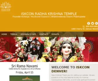 Krishnadenver.com(Denver Krishna Temple) Screenshot