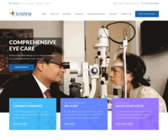 Krishnaeyecentre.com(Homepage Version 1) Screenshot