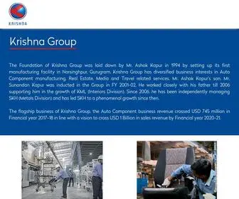 Krishnagroup.co.in(Krishna Group) Screenshot