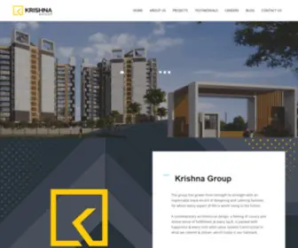 Krishnagrouppune.com(Krishna Group) Screenshot