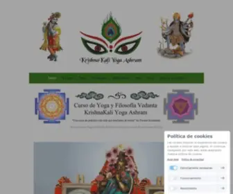 Krishnakali.es(KrishnaKali Yoga Ashram) Screenshot