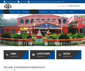 Krishnanagarmunicipality.com(Krishnanagar Municipality) Screenshot