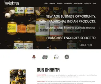 Krishnanatural.com(Krishna Natural) Screenshot