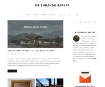 Krishnandusarkar.com(Krishnandu Sarkar) Screenshot