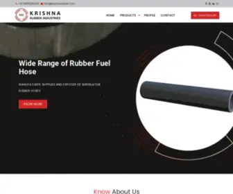 Krishnarubber.com(Rubber Welding Hoses Rubber Tubes For Air Shaft) Screenshot