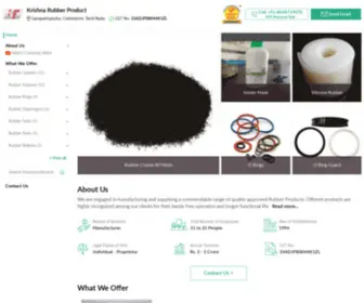 Krishnarubberproduct.org(Krishna Rubber Product) Screenshot