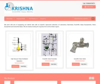 KrishnascientificGlass.com(KRISHNA SCIENTIFIC GLASS WORKS) Screenshot