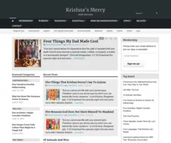 Krishnasmercy.org(Krishna's Mercy) Screenshot