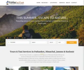 Krishnatourtravels.com(Krishna Tour Travels) Screenshot