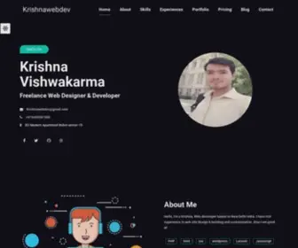 Krishnawebdev.com(Full Stack Web developer) Screenshot