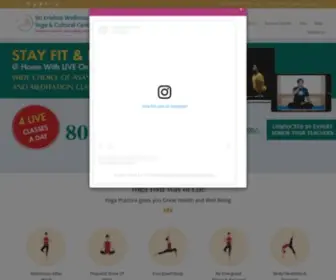 Krishnawellness.com(Best Yoga Centre in Bangalore) Screenshot