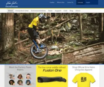 Krisholm.com(Kris Holm Unicycles) Screenshot