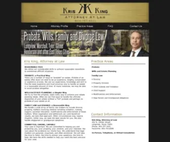 Kriskinglaw.com(Kris King Attorney at Law) Screenshot