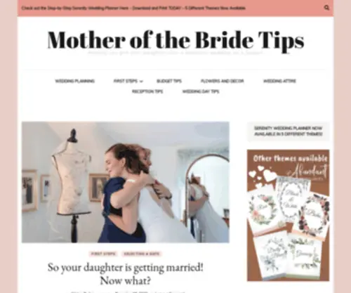 Kriskipp.com(Mother of the Bride Tips) Screenshot