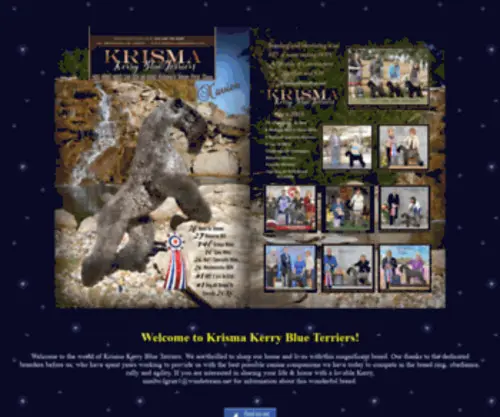 Krismakerries.com(Krisma Kerry Blue Terriers) Screenshot