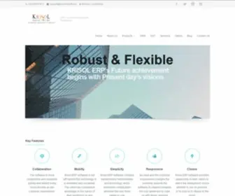 Krisolinfosoft.com(Krisol ERP) Screenshot