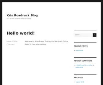 Krisroadruck.com(Kris Roadruck) Screenshot