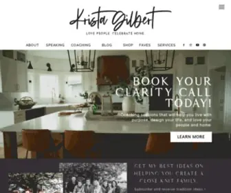 Kristagilbert.com(Krista Gilbert) Screenshot