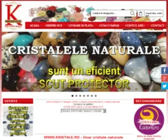 Kristale.ro(Proprietati si informatii despre cristale naturale) Screenshot