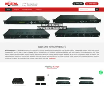 Kristalelectronics.net(Broadcast Equipment manufacturers) Screenshot