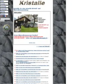 Kristalle.ch(Mineralien & Kristalle) Screenshot