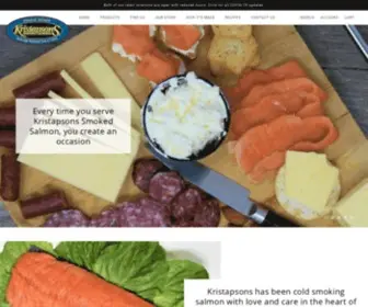 Kristapsons.com(Kristapsons Smoked Salmon) Screenshot