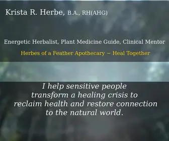 Kristarherbe.com(Krista R Herbe San Francisco Energetic Herbalist) Screenshot