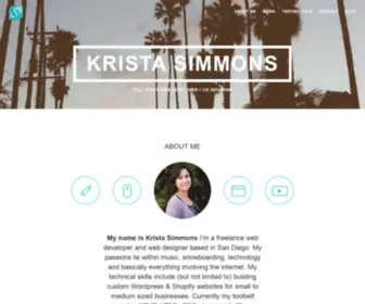 Kristasimmons.io(Krista Simmons) Screenshot