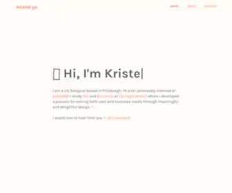 Kristelyu.com(Kristel Yu) Screenshot