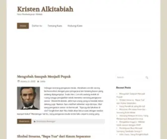 Kristenalkitabiah.com(Website Kristen) Screenshot