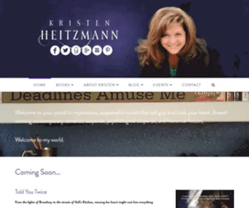 Kristenheitzmannbooks.com(The official site of bestselling author Kristen Heitzmann) Screenshot