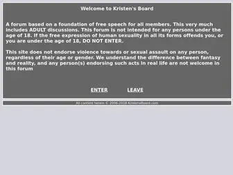 Kristensboard.com(Kristen's Board) Screenshot