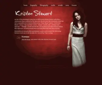 Kristenstewart.com(Kristen Stewart) Screenshot